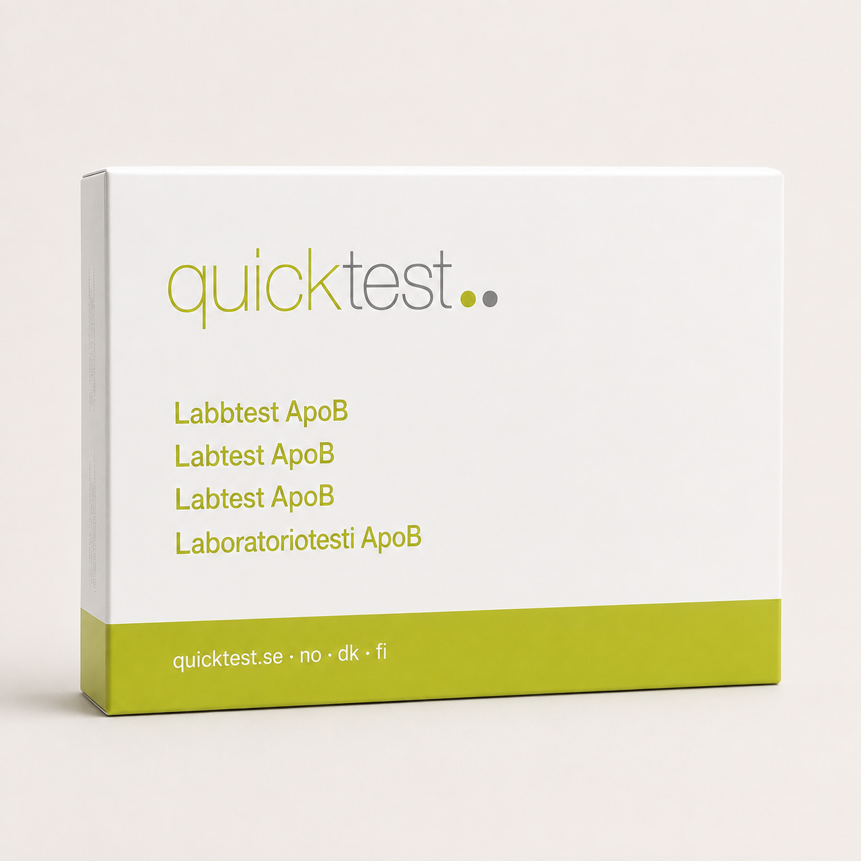 ApoB-test – Quicktest labbtest, förpackning