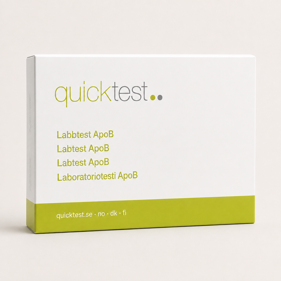 ApoB-test – Quicktest labbtest, förpackning