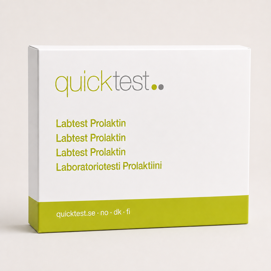 Prolaktintest – Quicktest labbtest, förpackning