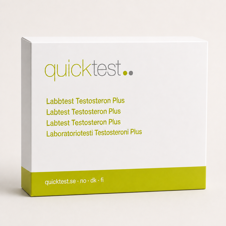 Testosterontest groot - Quicktest laboratoriumtest, verpakking