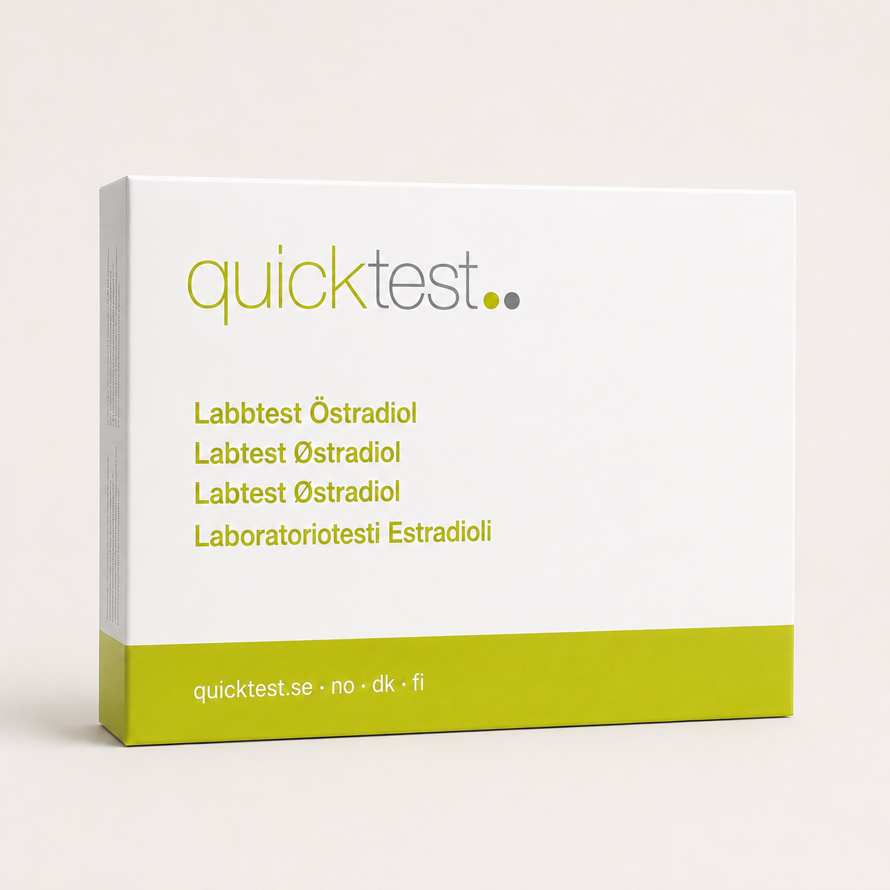 Östradioltest – E2 – Quicktest labbtest, förpackning