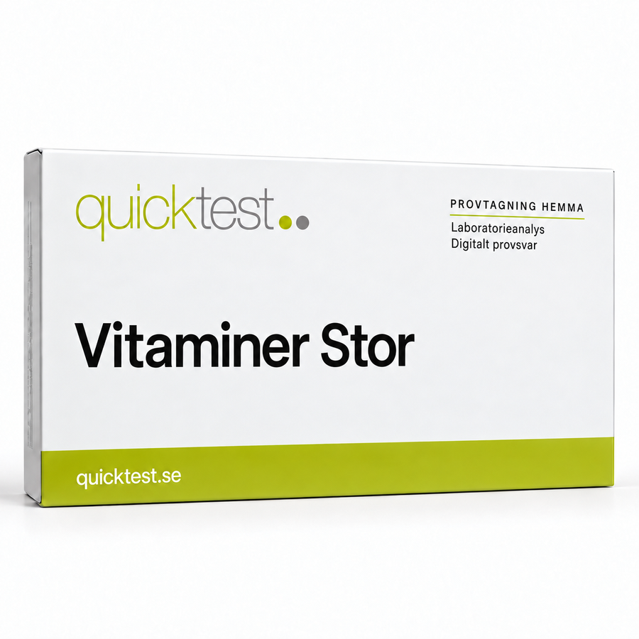Quicktest Vitaminer Stor – svensk produktbild