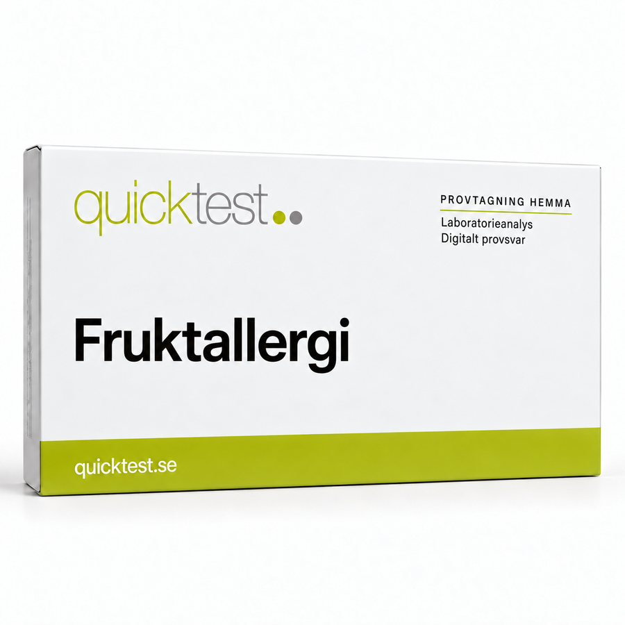 Quicktest Fruktallergi – svensk produktbild