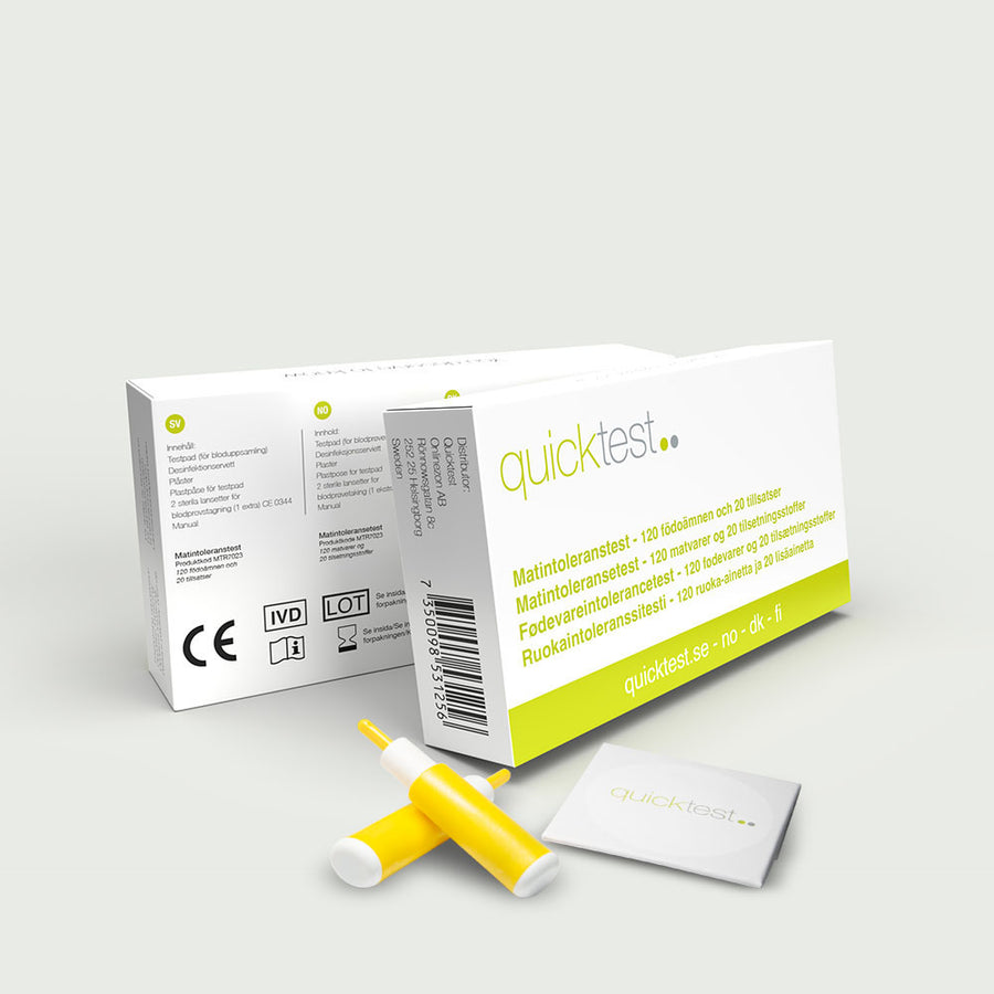 Food intolerance test 140 subjects