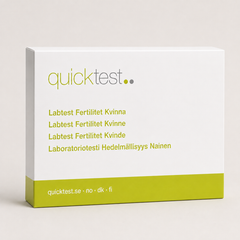 Fertilitetstest Komplett – Quicktest labbtest, förpackning