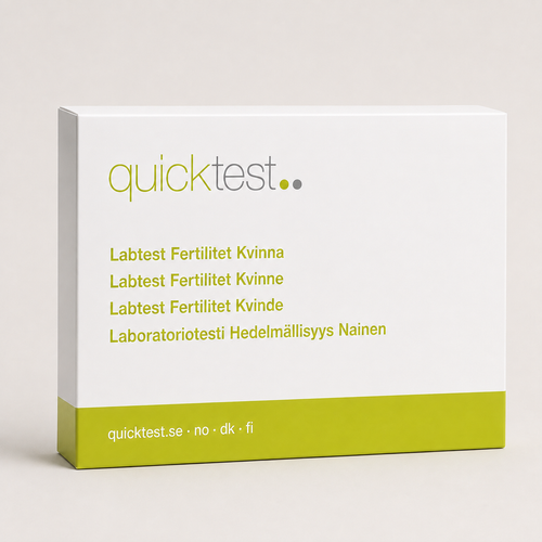 Fertilitetstest Komplett – Quicktest labbtest, förpackning