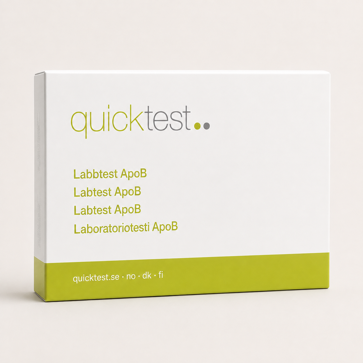 ApoB-test – Quicktest labbtest, förpackning
