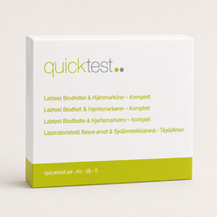 Hjärt- & kärltest Stor – Quicktest labbtest, förpackning