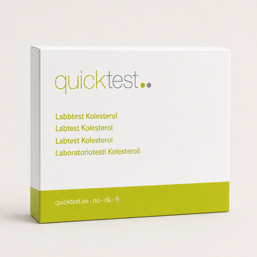 Hjärt- & kärltest Bas – Quicktest labbtest, förpackning