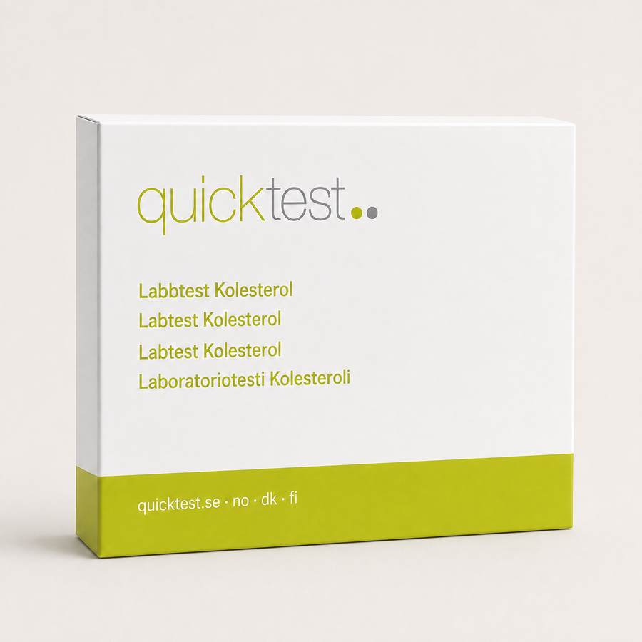 Hjärt- & kärltest Bas – Quicktest labbtest, förpackning