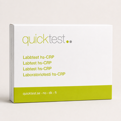 hs-CRP-test – Quicktest labbtest, förpackning