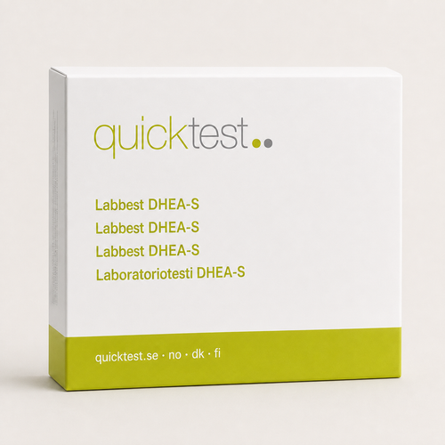DHEA-S-test – Quicktest labbtest, förpackning