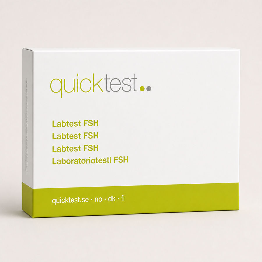FSH-test – klimakteriet – Quicktest labbtest, förpackning