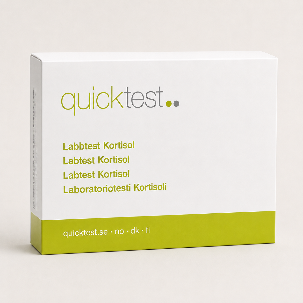 Kortisoltest – Quicktest labbtest, förpackning