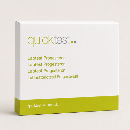 Progesterontest – Quicktest labbtest, förpackning
