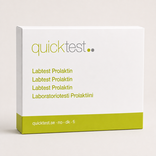 Prolaktintest – Quicktest labbtest, förpackning