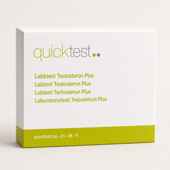 Testosterontest Stor – Quicktest labbtest, förpackning