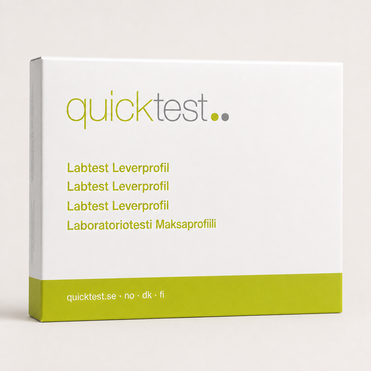 Levertest – Labbprofil – Quicktest labbtest, förpackning