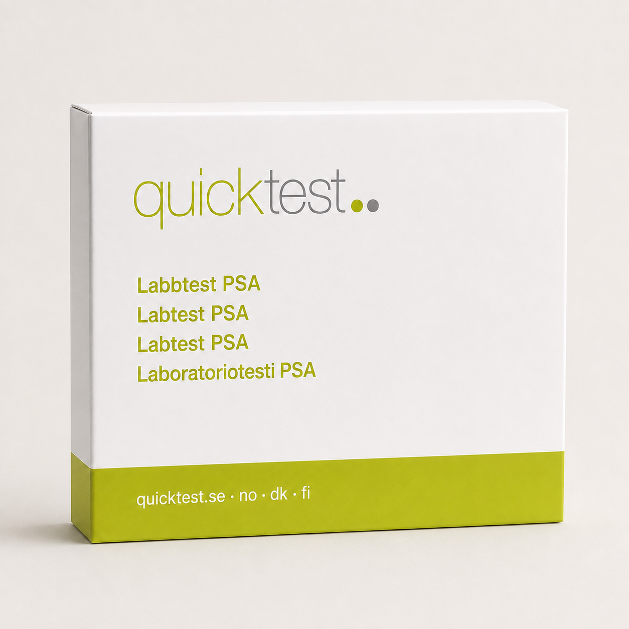 PSA-test – Labbprofil – Quicktest labbtest, förpackning