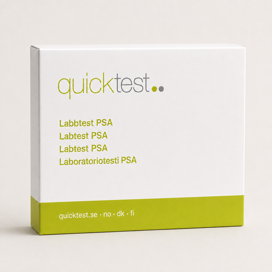 PSA-test – Labbprofil – Quicktest labbtest, förpackning