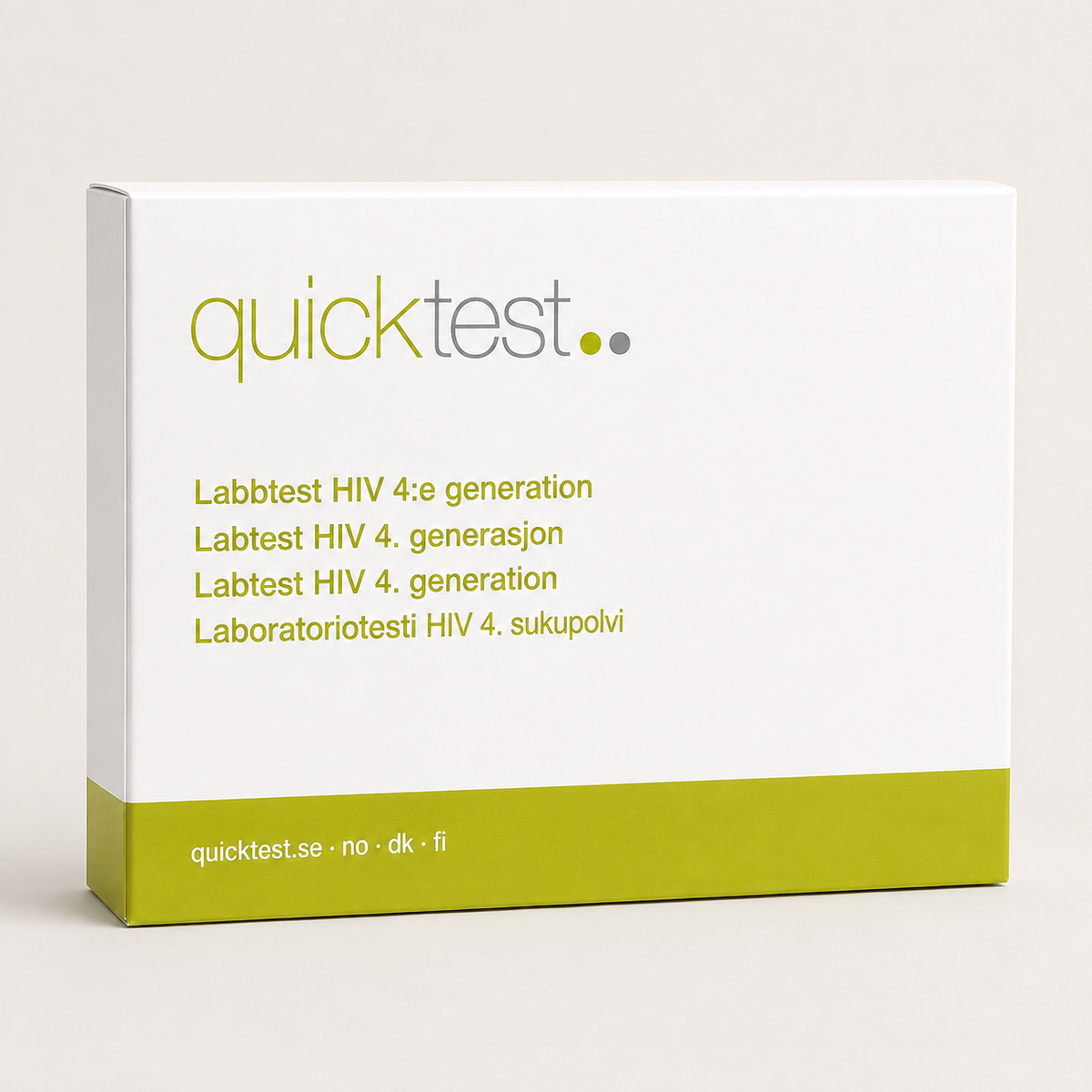 HIV-test – Labbprofil – Quicktest labbtest, förpackning