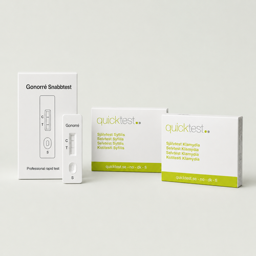 3-i-1 STI paket - Klamydia, Gonorré & Syfilis