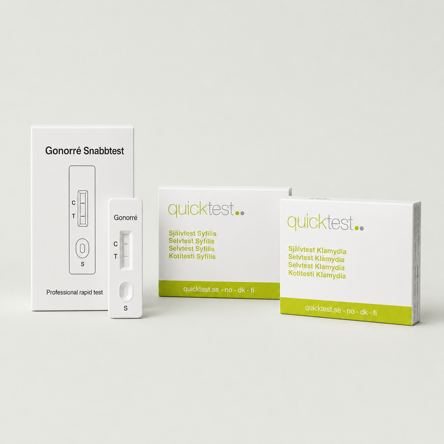 3-i-1 STI paket - Klamydia, Gonorré & Syfilis