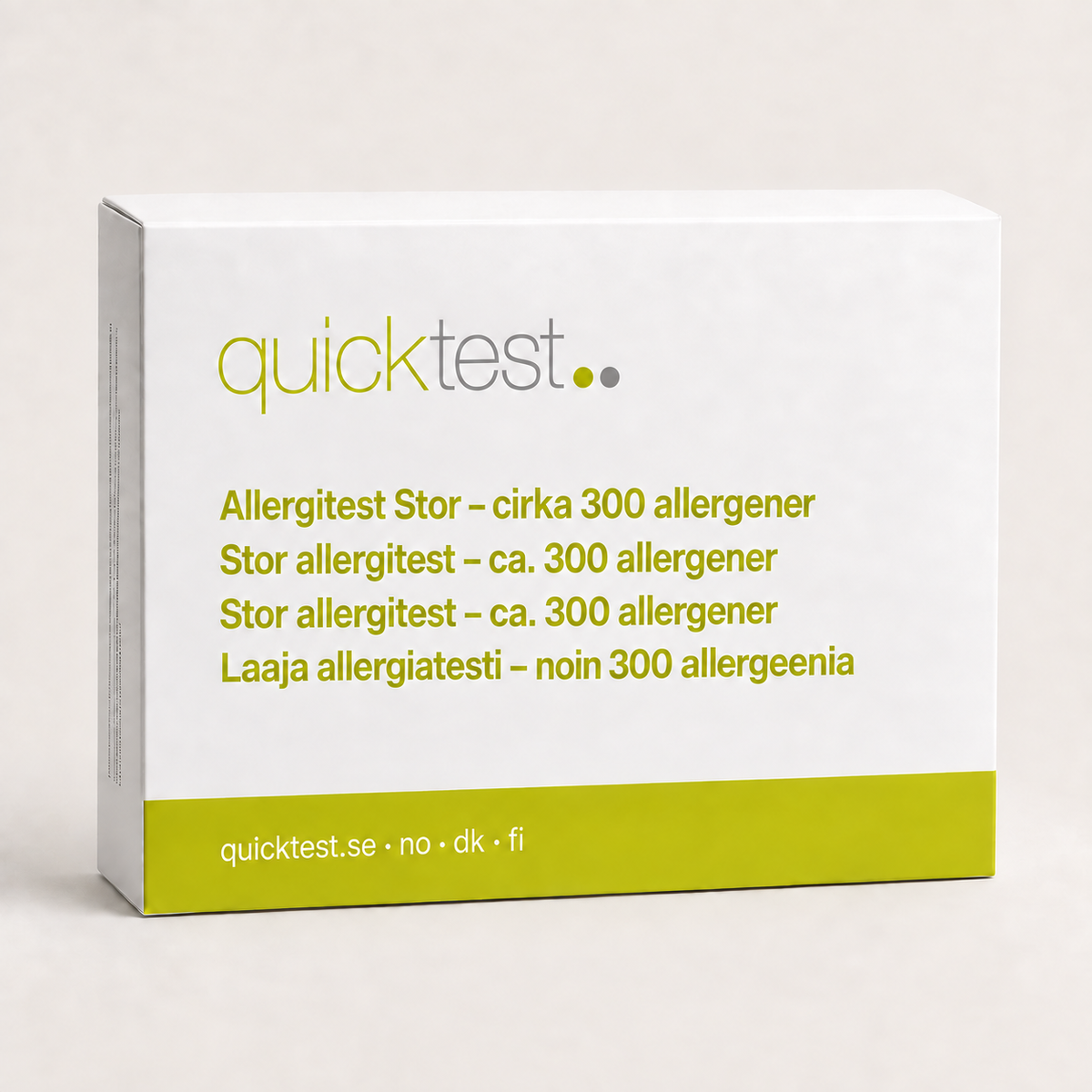 Quicktest Allergitest Stor – ALEX3-labbtest för cirka 300 allergener hemma