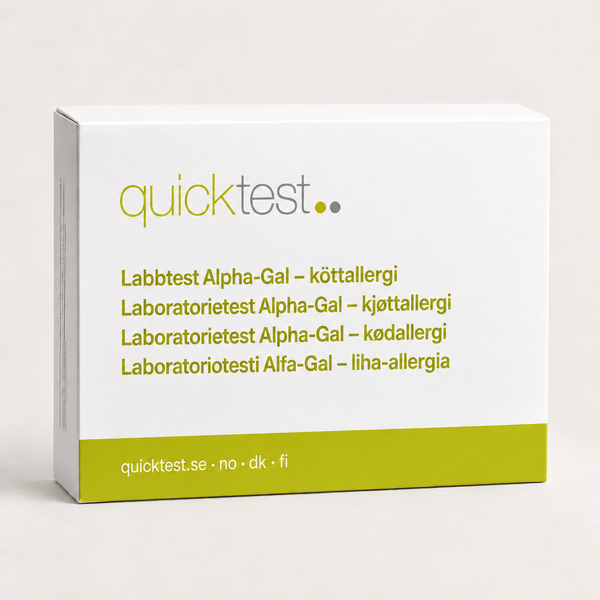 Alpha-Gal (köttallergi) Labbtest - Provtagning Hemma