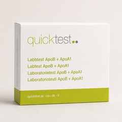 ApoB + ApoA1 + kvot – Quicktest labbtest, förpackning