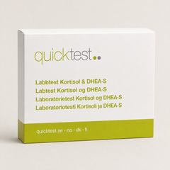 Binjuretest – Kortisol & DHEA-S – Quicktest labbtest, förpackning