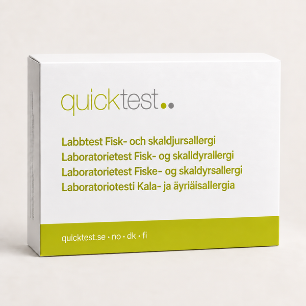 Fisk- & skaldjursallergi Labbtest - Provtagning Hemma