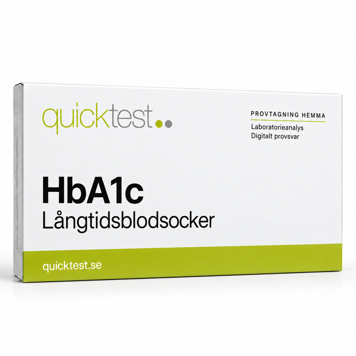 Quicktest HbA1c – Långtidsblodsocker – svensk produktbild