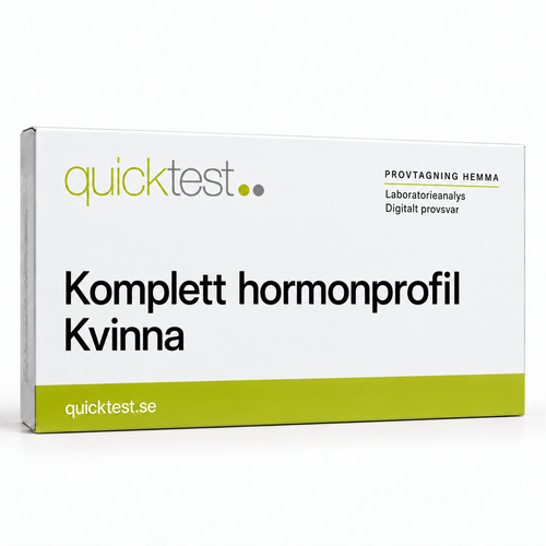 Quicktest Komplett hormonprofil Kvinna – svensk produktbild
