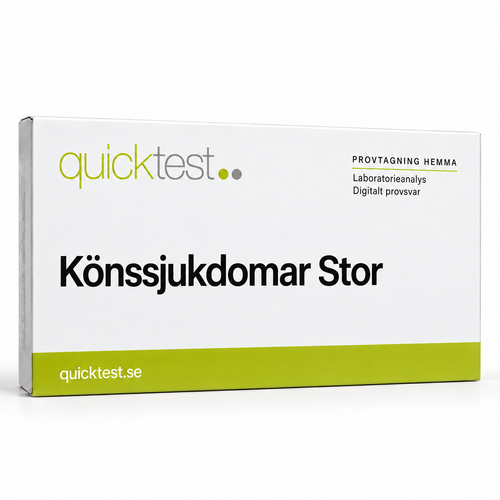 Quicktest Könssjukdomar Stor – svensk produktbild
