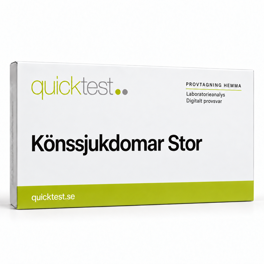 Quicktest Könssjukdomar Stor – svensk produktbild