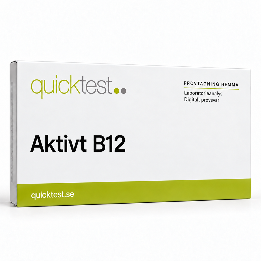 Quicktest Aktivt B12 – svensk produktbild