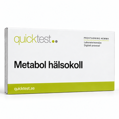 Quicktest Metabol hälsokoll – svensk produktbild