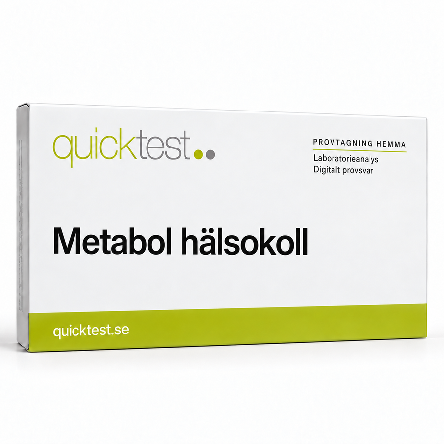 Quicktest Metabol hälsokoll – svensk produktbild
