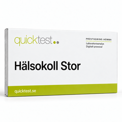 Quicktest Hälsokoll Stor – svensk produktbild