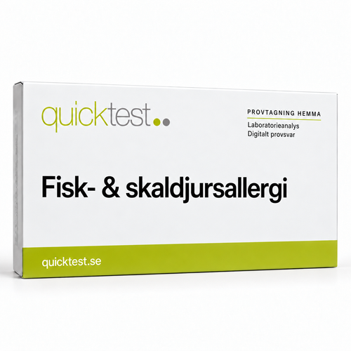 Quicktest Fisk- & skaldjursallergi – svensk produktbild