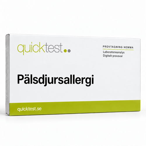 Quicktest Pälsdjursallergi – svensk produktbild