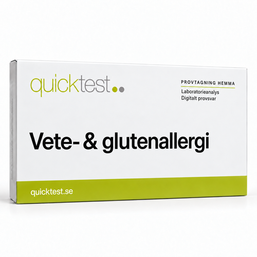 Quicktest Vete- & glutenallergi – svensk produktbild