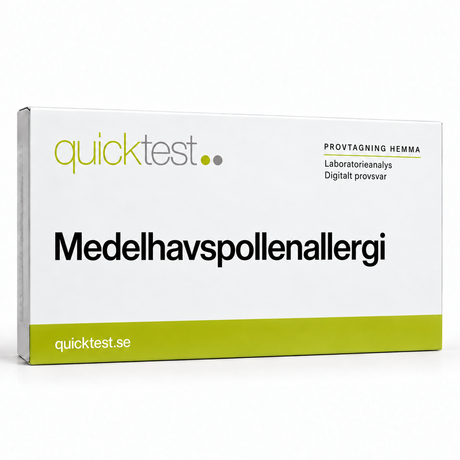 Quicktest Medelhavspollenallergi – svensk produktbild