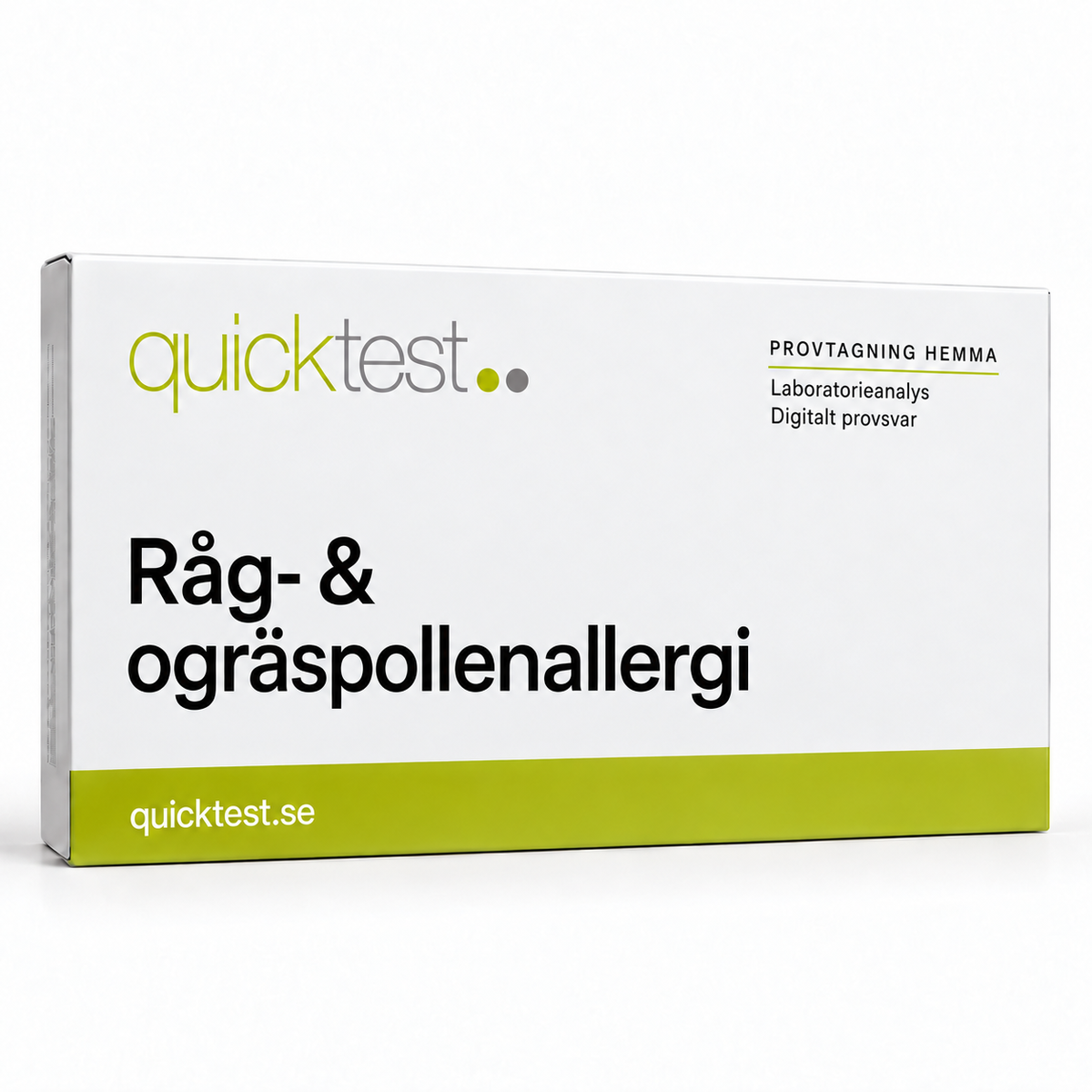 Quicktest Råg- & ogräspollenallergi – svensk produktbild