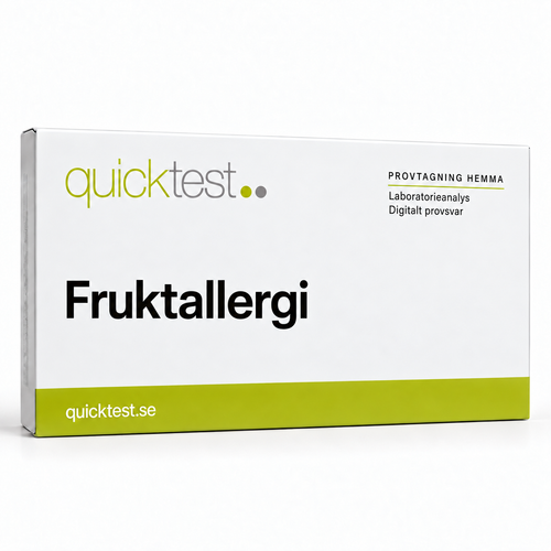 Quicktest Fruktallergi – svensk produktbild