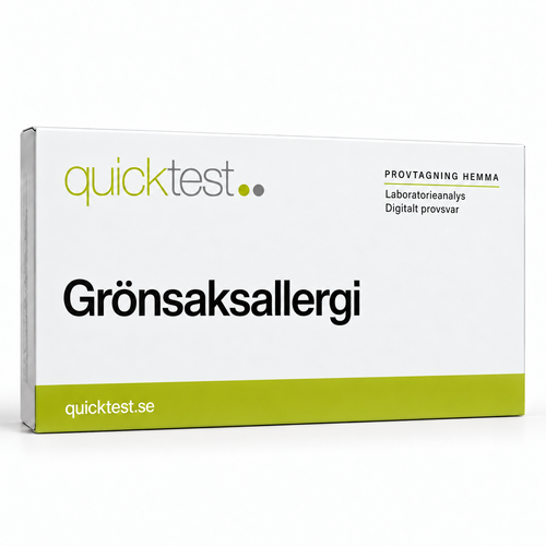 Quicktest Grönsaksallergi – svensk produktbild