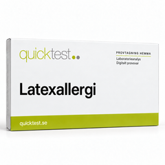 Quicktest Latexallergi – svensk produktbild