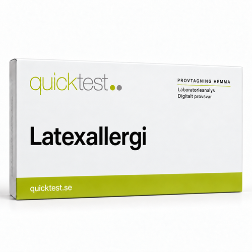 Quicktest Latexallergi – svensk produktbild