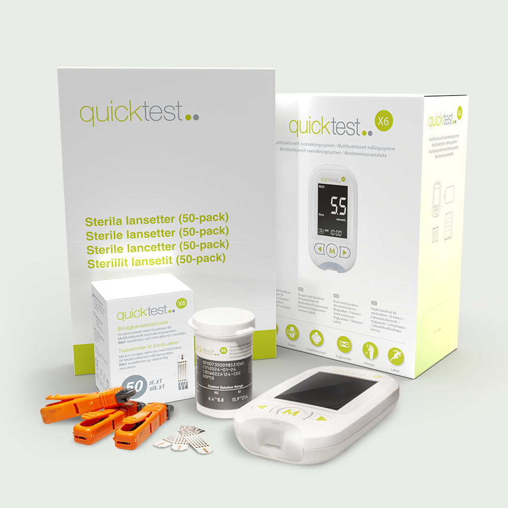 Blodsockermätare inkl. 50st teststickor